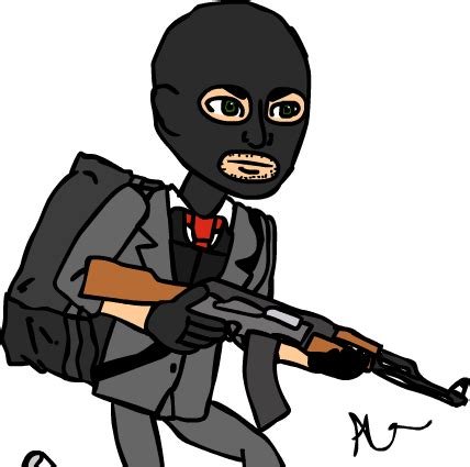 Террорист мультяшный