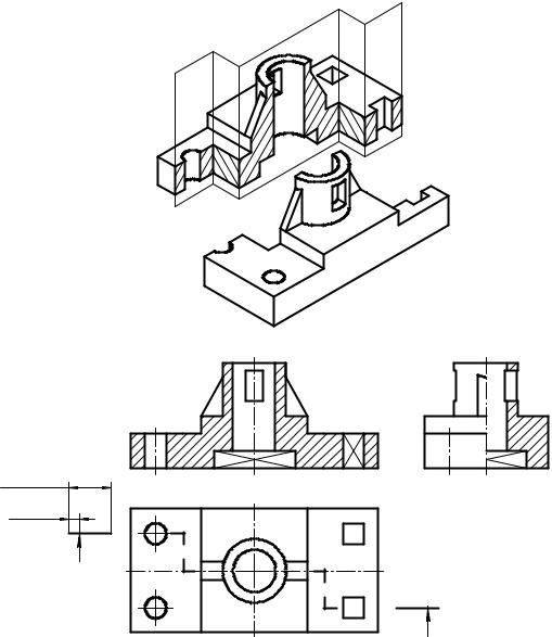 Инженерная Графика аксонометрические проекции 3 вида