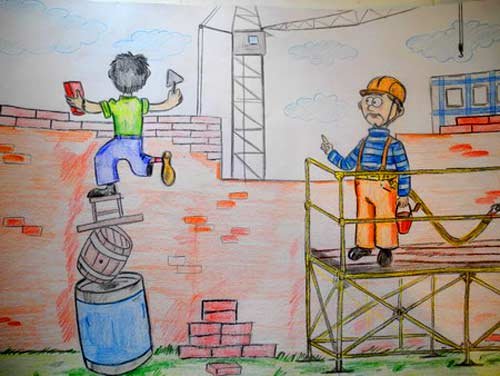 Охрана труда глазами детей стройка