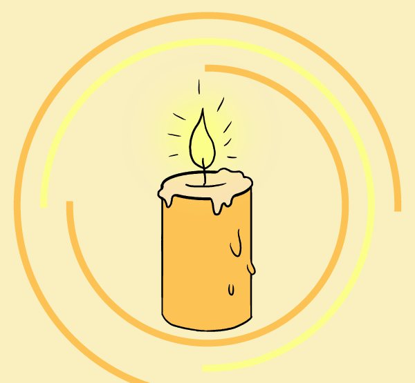 Свеча рисовать