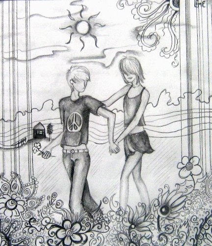 Дружба рисунок карандашом