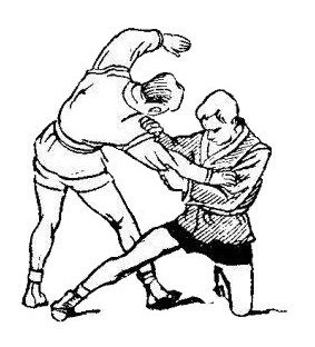 Задняя подножка с колена в самбо