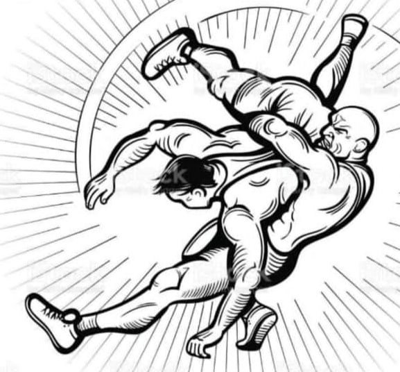 Греко Римская борьба вектор