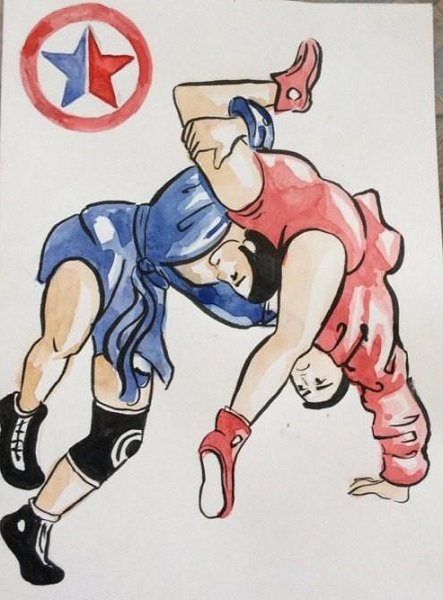 Рисунок на тему самбо