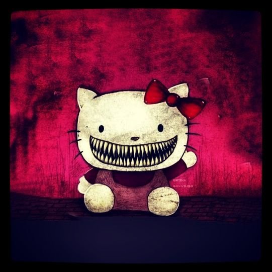 Страшная Хэллоу Китти Кровавая