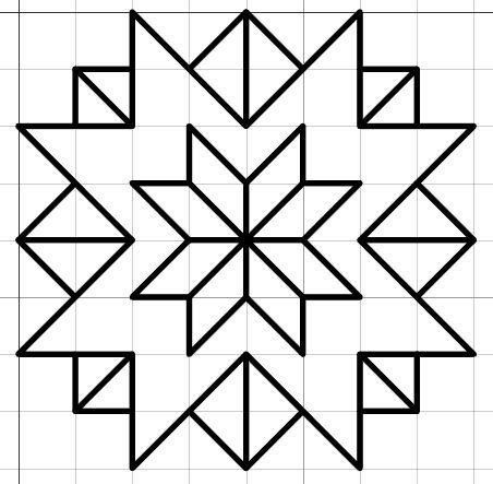 Рисование по клеточкам орнамент