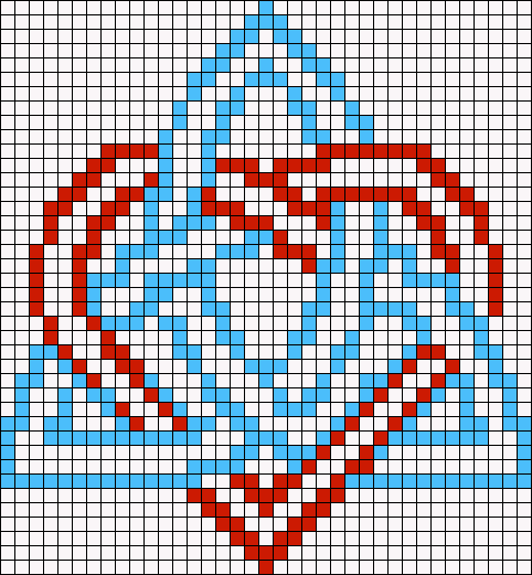 Вышивка крестом черными нитками