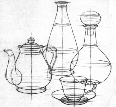 Сложный линейно конструктивный рисунок (47 фото)