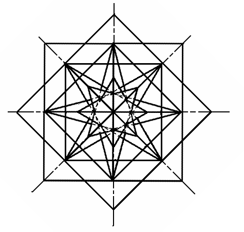 Бабочка из треугольников