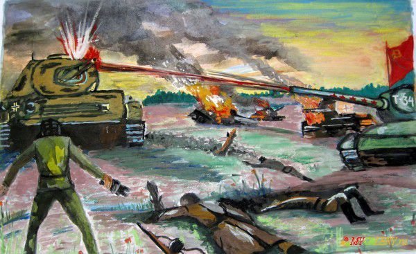Сталинградская битва рисунок