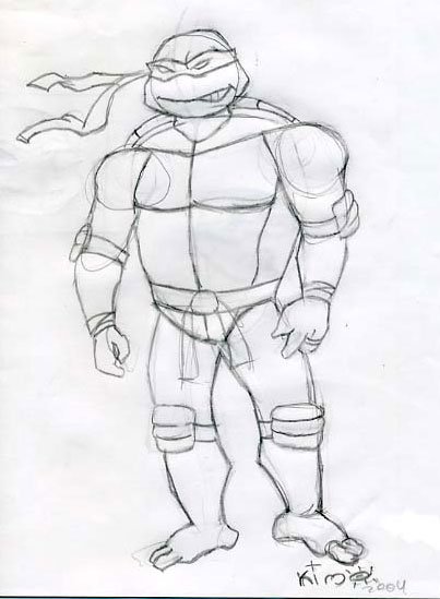 Черепашки ниндзя нарисова