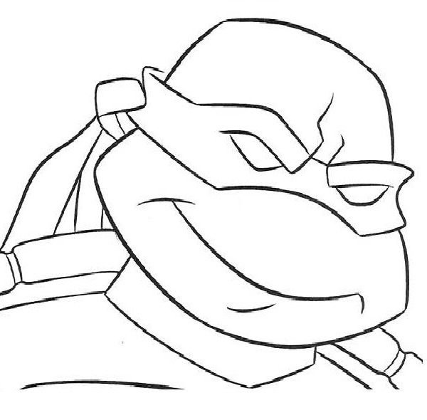 Черепашки ниндзя лица раскраска