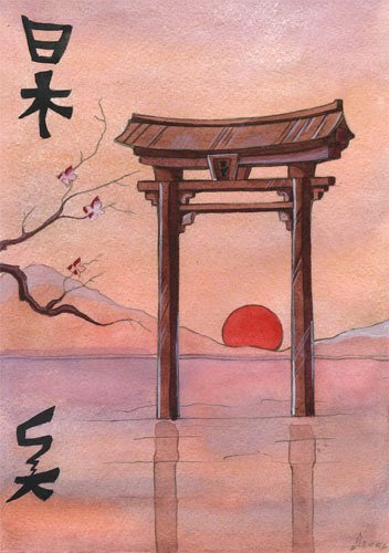 Японские пейзажи лёгкие