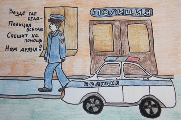 Рисунки ГИБДД для детей