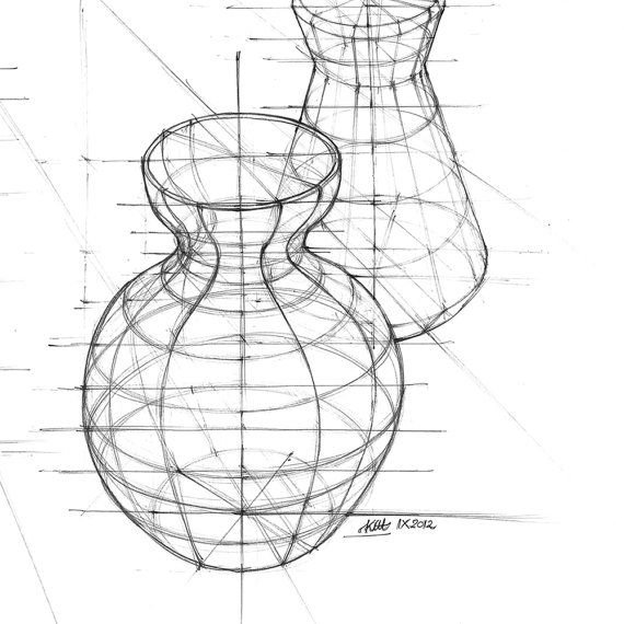 Конструктивное построение вазы
