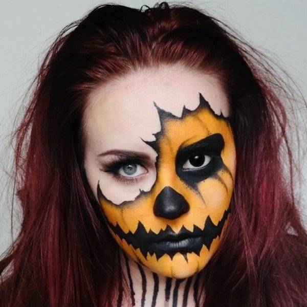 Раскрашивание лица на Хэллоуин