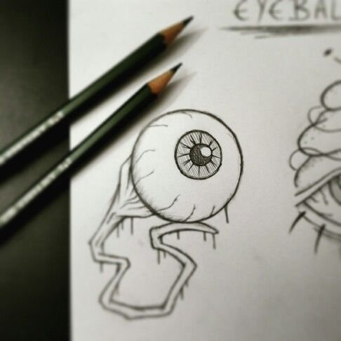 Страшные рисунки карандашом для срисовки