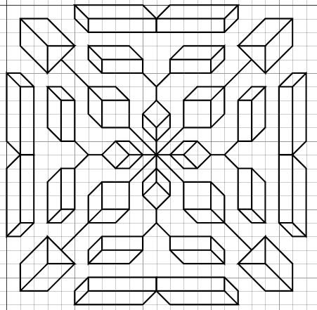 Рисование по клеточкам узоры
