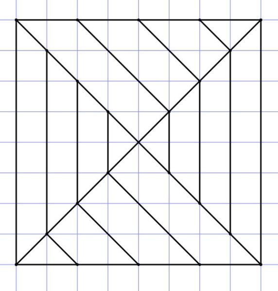 Геометрические фигуры по клеточкам в тетради сложные