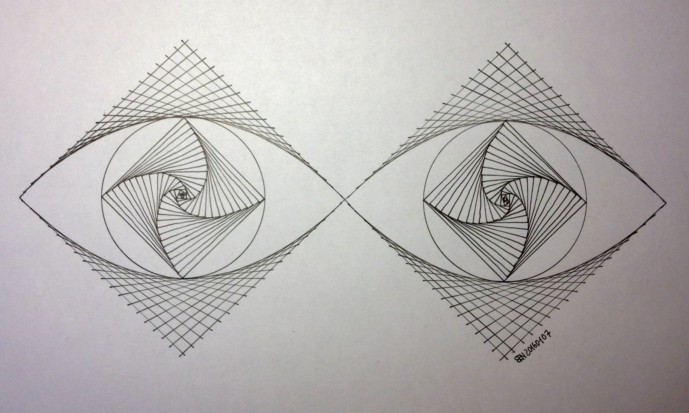 Геометрический симметричный рисунок