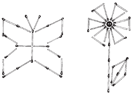 Выкладывание фигур из спичек