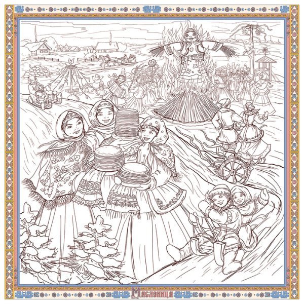 Рисование на тему "ярмарка"