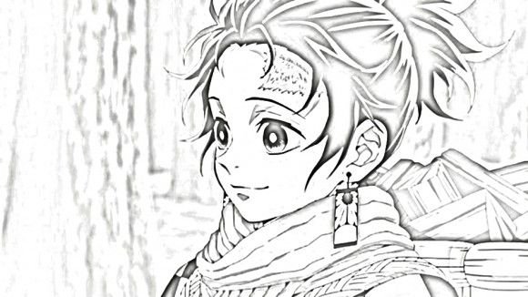 Клинок рассекающий демонов рисунок сложный (45 фото)