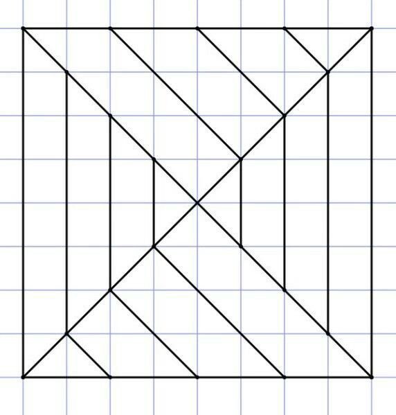 Геометрические фигуры по клеточкам