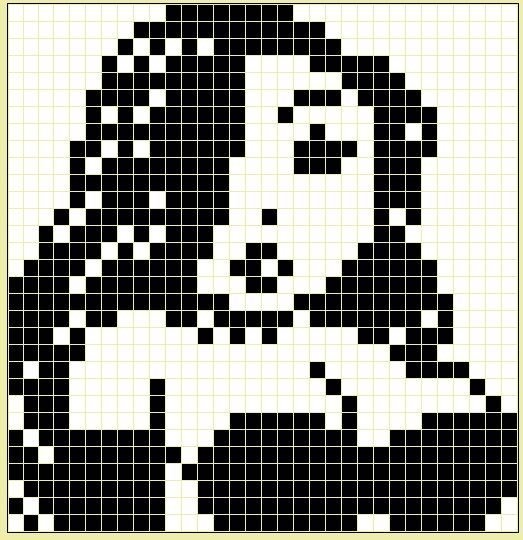 Жаккардовый узор медведь