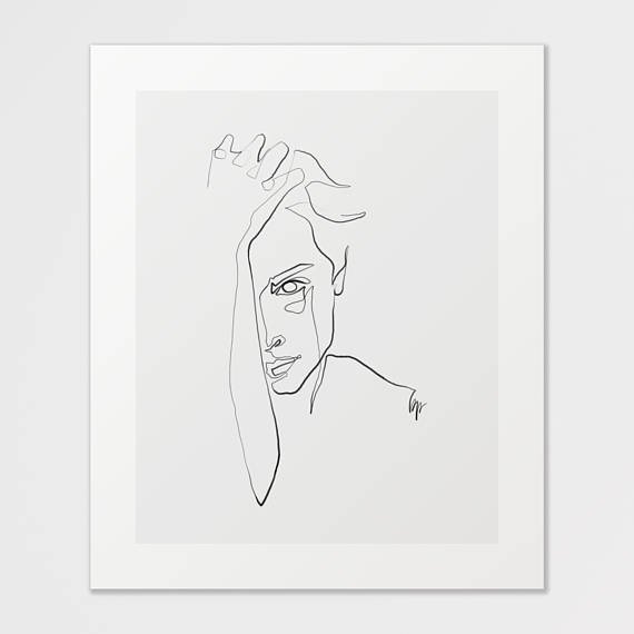Портрет одной линией Минимализм