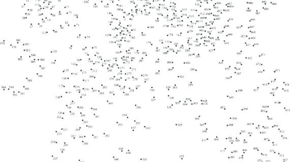 Соединить точки по цифрам сложные