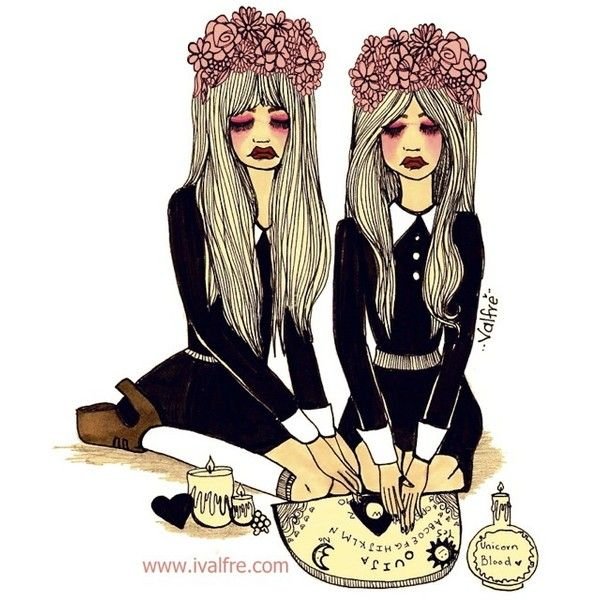 Страшные рисунки девушек