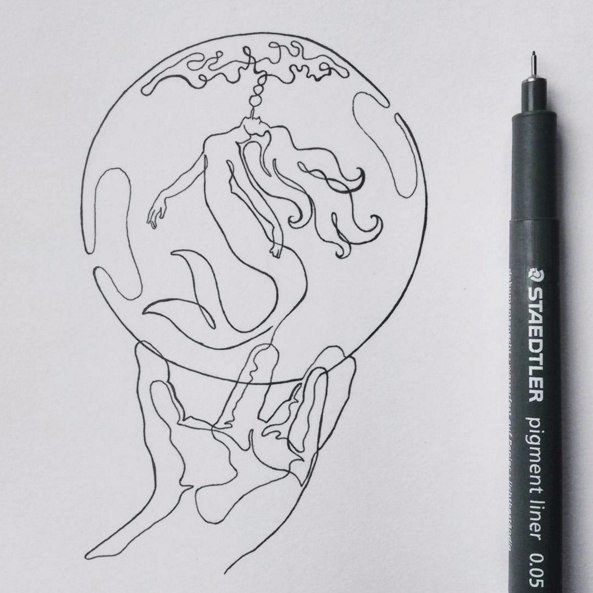 Непрерывное рисование одной линией