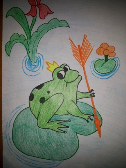 Царевна лягушка рисунок