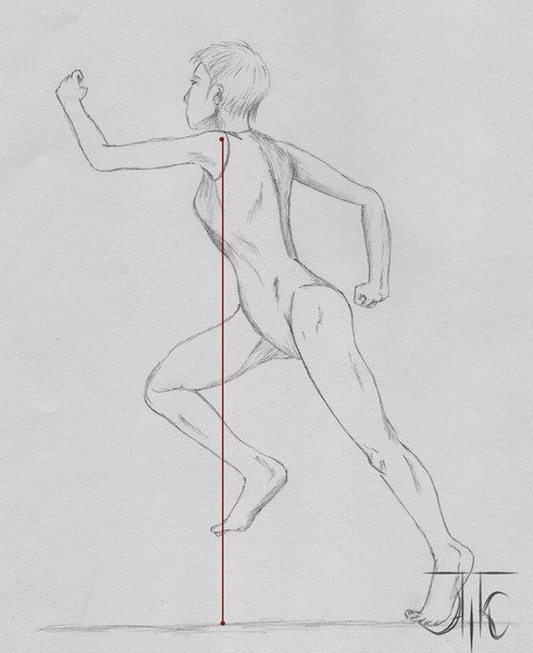 Фигура человека в движении