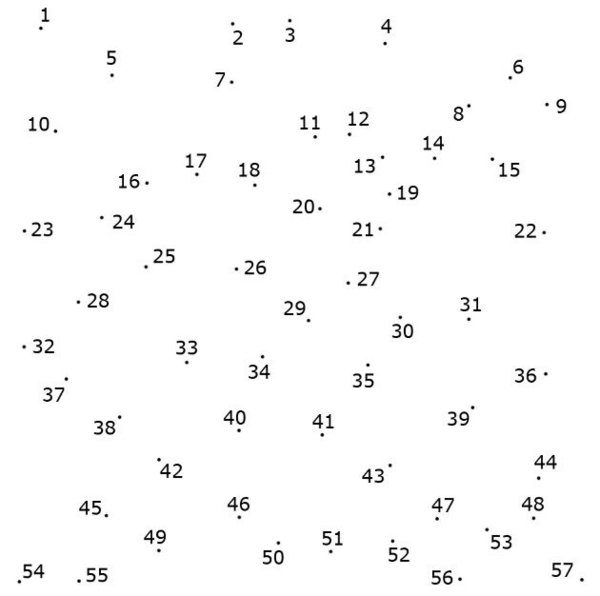 Цифры по обводке с рисунками