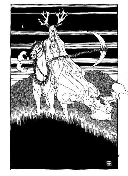 Домовой рисунок карандашом