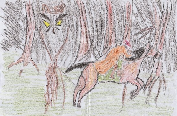 Рисунок страшного лесного царя (43 фото)