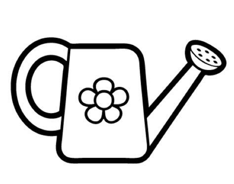 Лейка для цветов раскраска