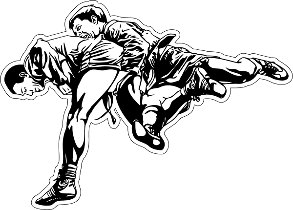 Дзюдо бросок силуэт