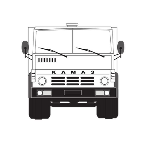 КАМАЗ спереди вектор