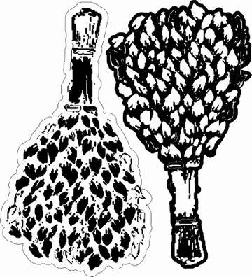 Рисунок черно белый веник (37 фото)