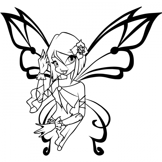 Раскраски феи Винкс Текна