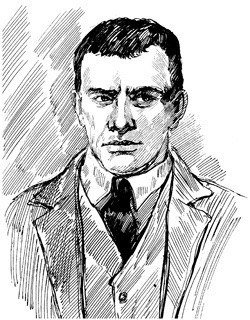 Маяковский портрет черно белый