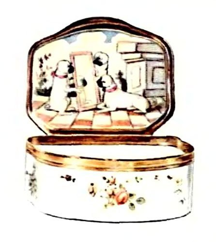 Табакерка Кузнецов фаянс