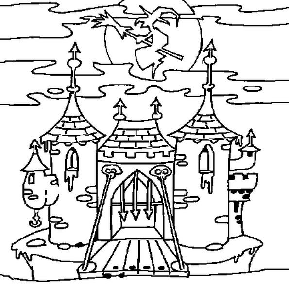 Подводный замок раскраска для детей