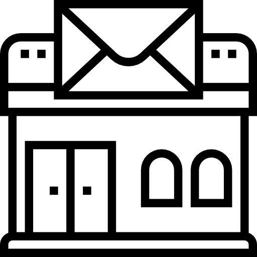 Раскраска почта здание
