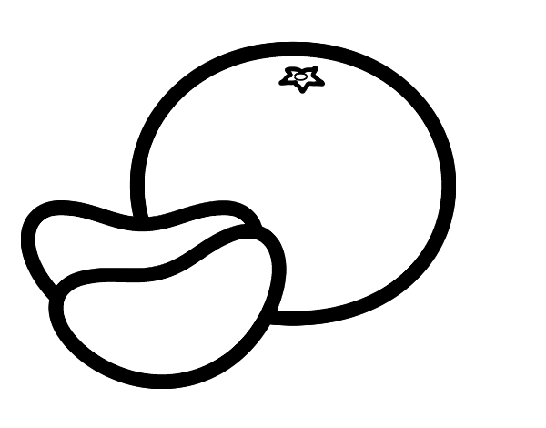 Раскраска лимон и апельсин