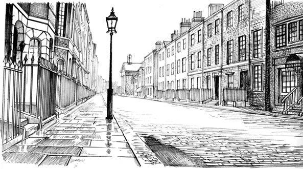 Санкт Петербург линейная перспектива