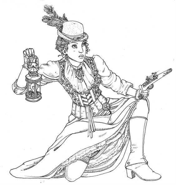 Стимпанк рисунки карандашом